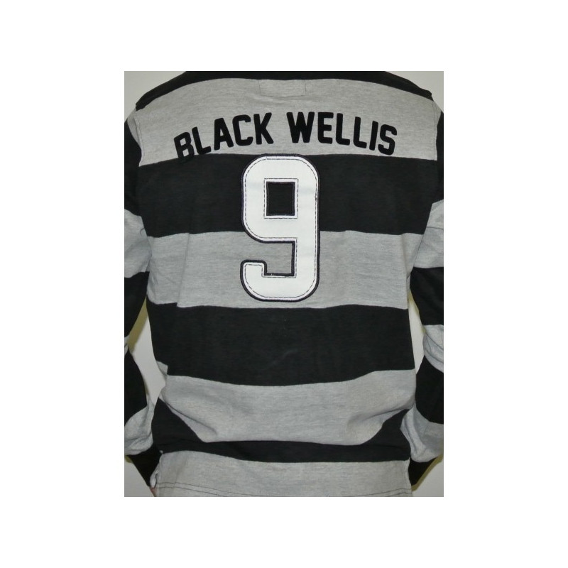 Polo enfant Rayé Black Wellis Noir 