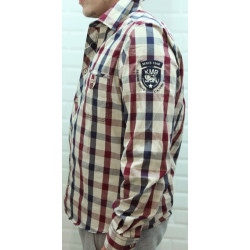 Chemise Cambé carreaux beige