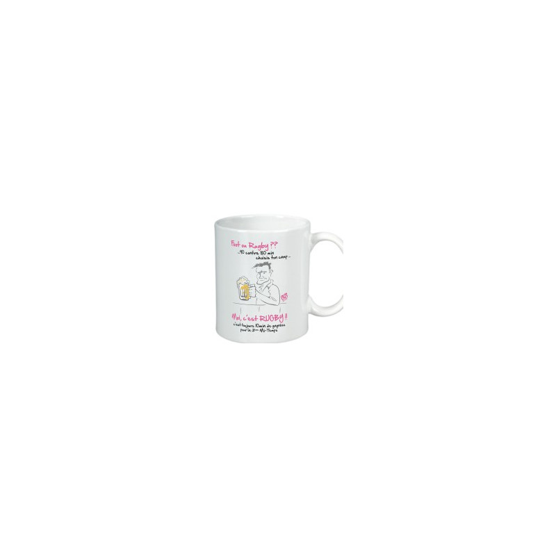 Mug "Foot ou Rugby" 