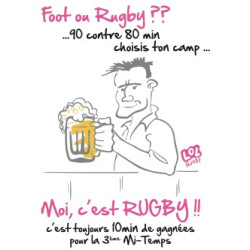 Mug "Foot ou Rugby" 