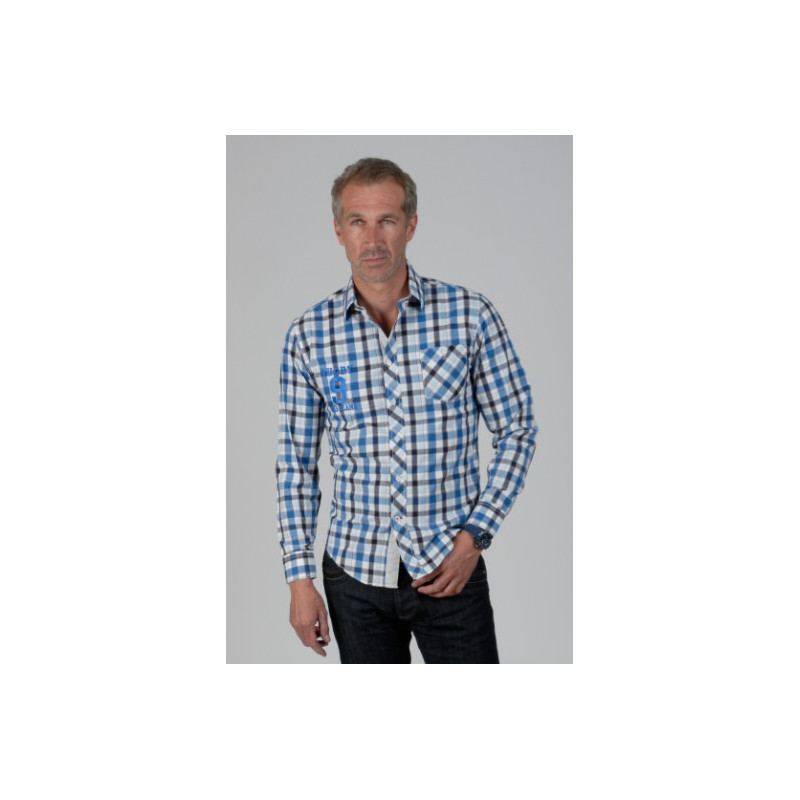 Chemise Cambé Carreaux Bleu