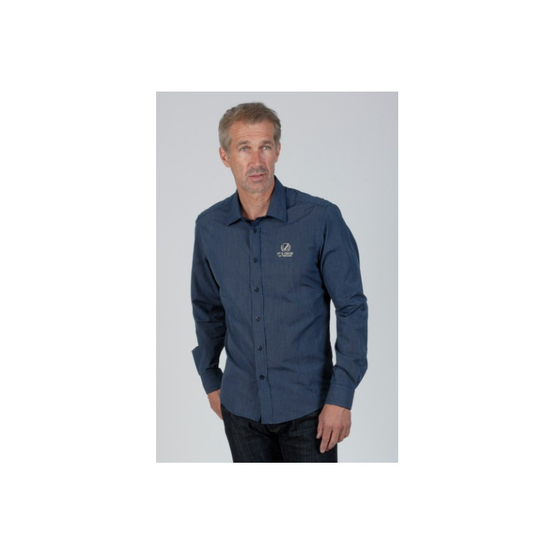 Chemise Cambé Grand Chelem Rayée Bleu
