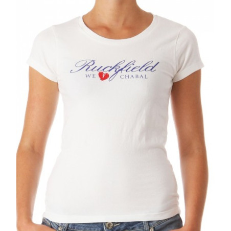 Tee shirt Ruckfield Femme D 0019 Blanc