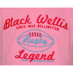 Tee Shirt Black Wellis Junior Rose