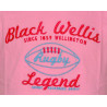Tee Shirt Black Wellis Junior Rose