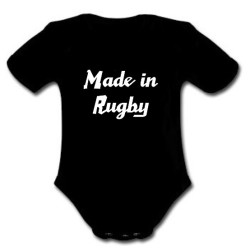 Body bébé "Made in Rugby" Noir/Blanc
