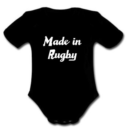 Body bébé "Made in Rugby" Noir/Blanc