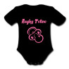 Body bébé "Rugby Tétine" Noir/Rose