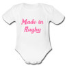 Body bébé "Made in Rugby" Blanc/Rose