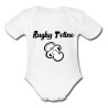 Body bébé "Rugby Tétine" Blanc/Noir