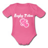 Body bébé "Rugby Tétine" Rose/Blanc