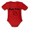 Body bébé "Rugby Tétine" Rouge/Noir