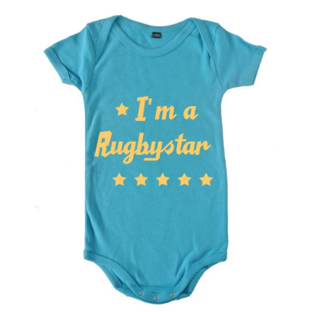 Body bébé "Rugbystar" Bleu/Or