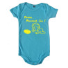 Body bébé "Flexion... Jeu !!" Bleu/Jaune