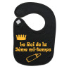 Bavoir bébé "Roi de la 3ème mi-temps" Noir/Or