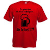 Tee shirt rugby "La pression" rouge