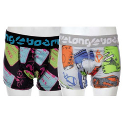 Lot de 2 boxers Longboard  Gris/Noir