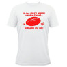 Tee shirt Rugby Humour "Chuck Norris" Football Blanc/Rouge