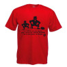 Tee shirt Rugby Humour "Chuck Norris" Haka Rouge/Noir