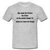 Tee shirt Rugby Humour "Saint Demi" Gris/Noir