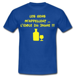 Tee shirt " L'idole du Jaune " Bleu/Jaune