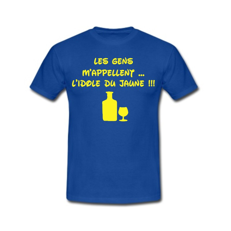 Tee shirt " L'idole du Jaune " Bleu/Jaune