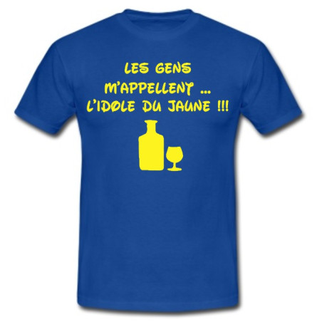 Tee shirt " L'idole du Jaune " Bleu/Jaune