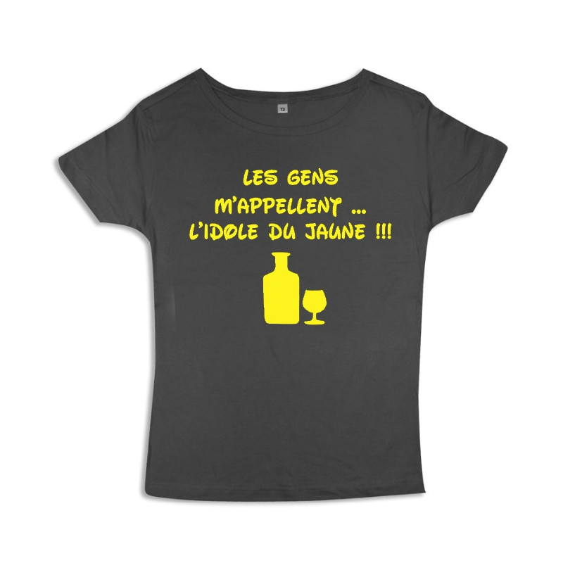 Tee shirt femme 3ème mi-temps "l'idole du Jaune"