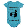Body bébé 3ème mi temps humour "Sardines" Bleu/Noir