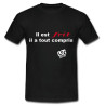Tee shirt humour "Frit" Noir