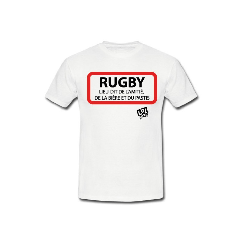 Tee shirt Lol Rugby "Ville Rugby" Blanc