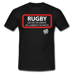 Tee shirt Lol Rugby "Ville Rugby" Noir