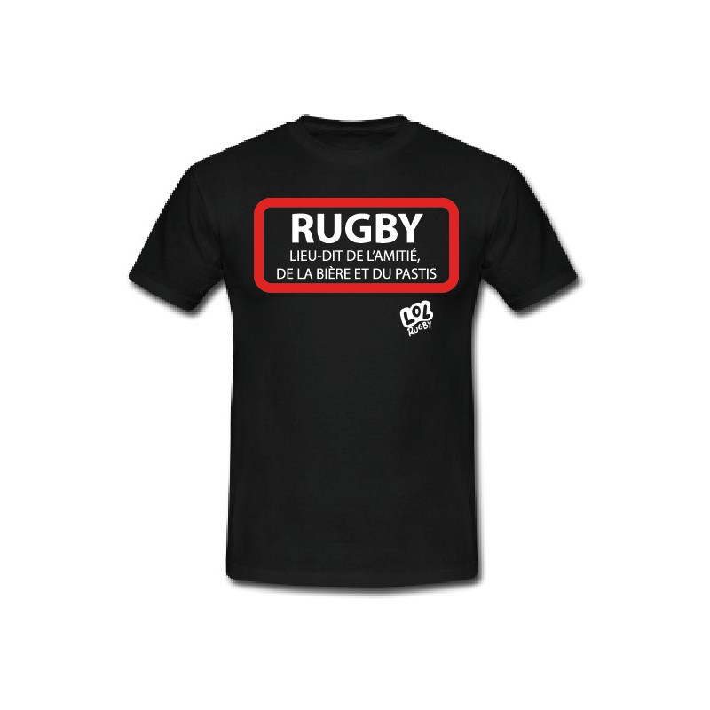 Tee shirt Lol Rugby "Ville Rugby" Noir