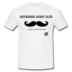 Tee shirt "Movember Rugby Club" Blanc