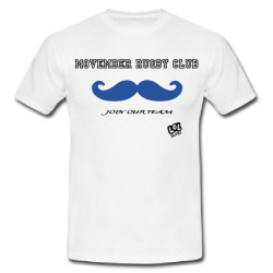Tee shirt "Movember Rugby Club" Blanc