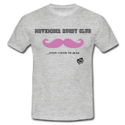 Tee shirt "Movember Rugby Club" Gris