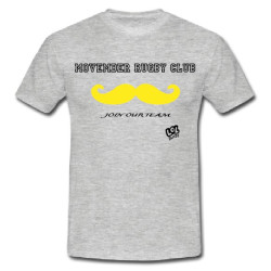 Tee shirt "Movember Rugby Club" Gris