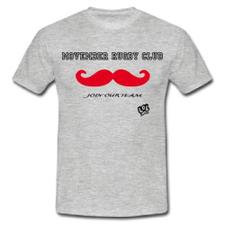 Tee shirt "Movember Rugby Club" Gris