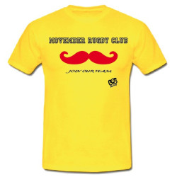 Tee shirt "Movember Rugby Club" Jaune