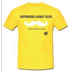 Tee shirt "Movember Rugby Club" Jaune