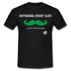Tee shirt "Movember Rugby Club" Noir