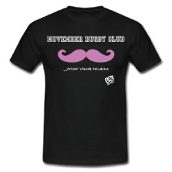 Tee shirt "Movember Rugby Club" Noir