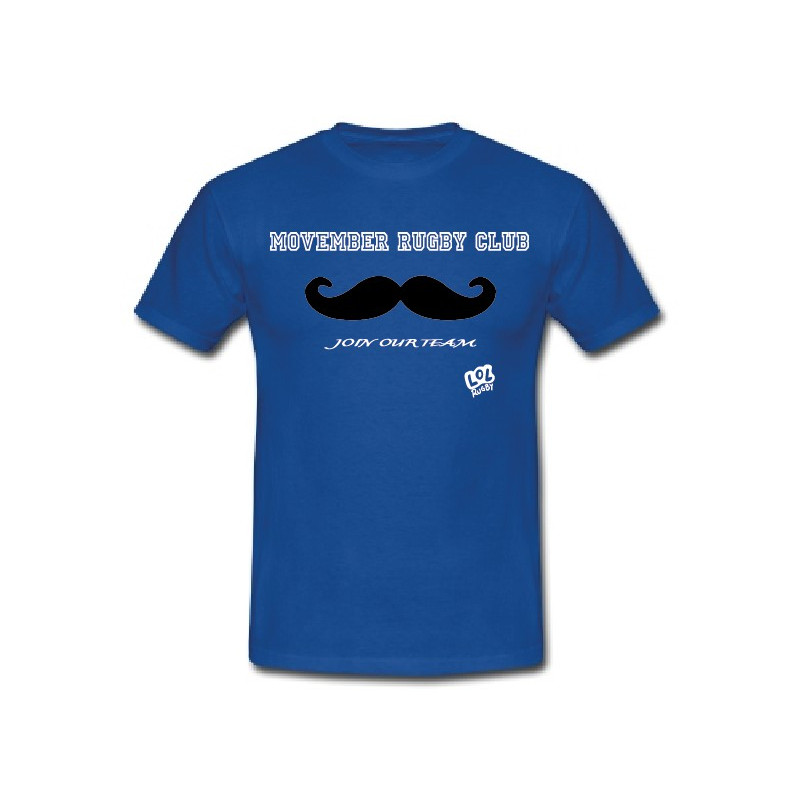 Tee shirt "Movember Rugby Club" Bleu