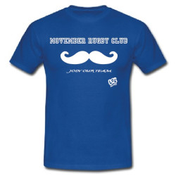 Tee shirt "Movember Rugby Club" Bleu
