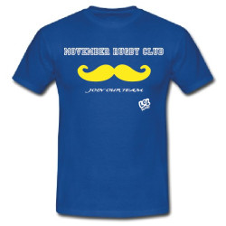 Tee shirt "Movember Rugby Club" Bleu