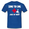 Tee shirt "Donne ton sang Joue au Rugby" Bleu