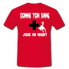 Tee shirt "Donne ton sang Joue au Rugby" Rouge