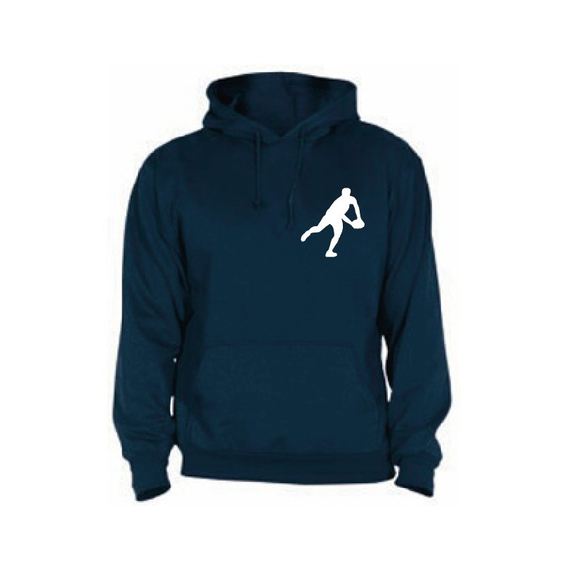 Sweat Capuche Rugby Essentiels Bleu Marine