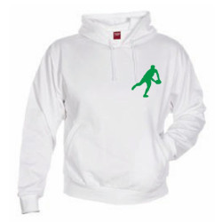 Sweat Capuche Rugby Essentiels Blanc
