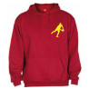 Sweat Capuche Rugby Essentiels Rouge